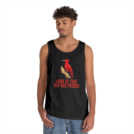 Color: Black | Look At That Big Red Pecker Tank Top
