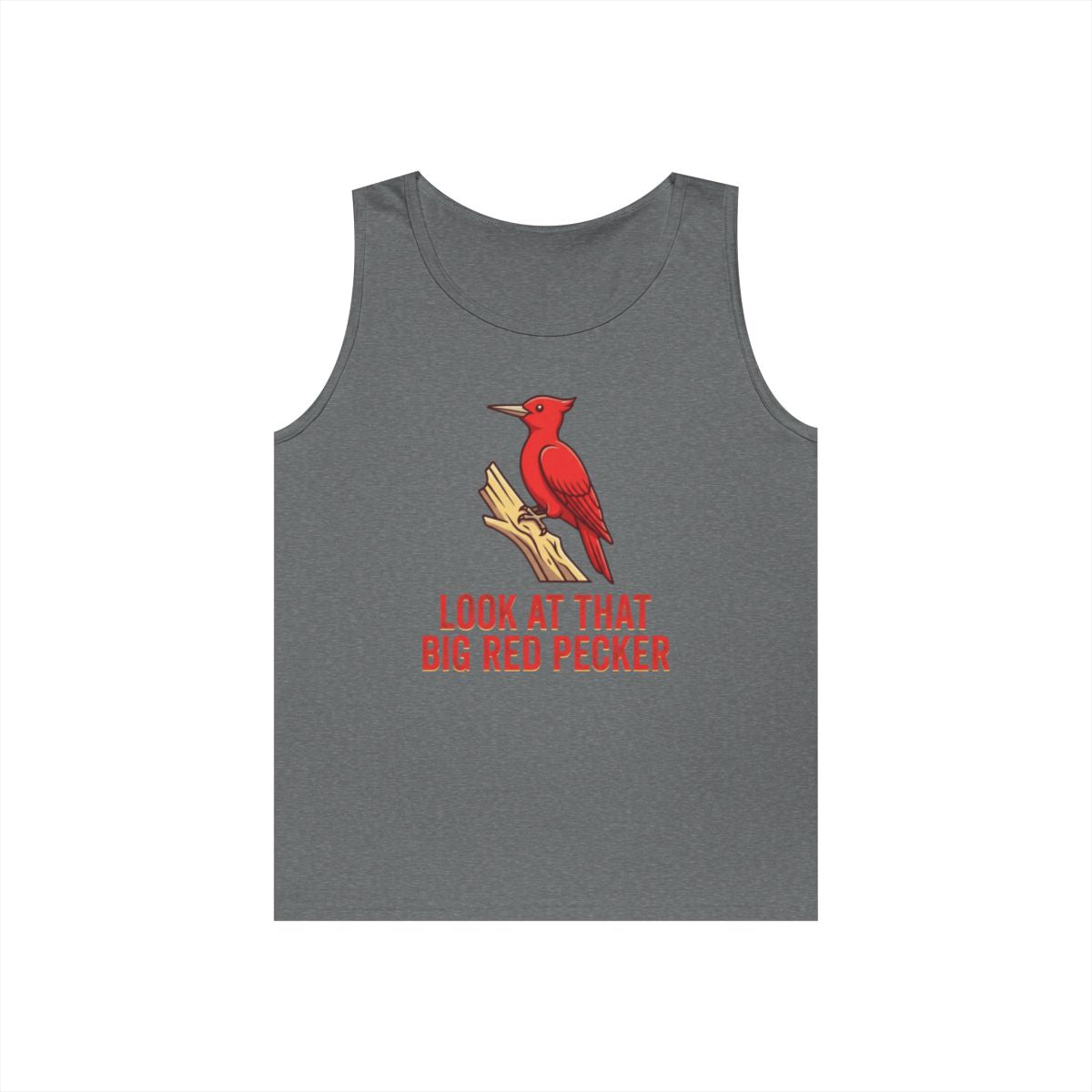 Color: Graphite Heather | Look At That Big Red Pecker Tank Top