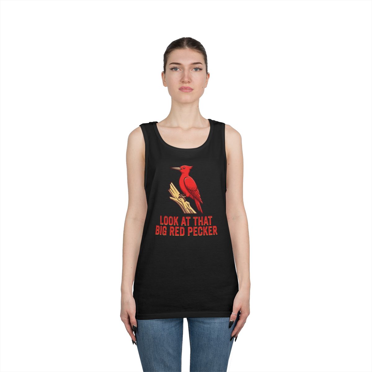 Color: Black | Look At That Big Red Pecker Tank Top