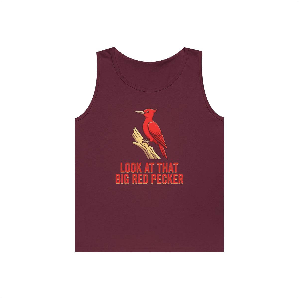 Color: Maroon | Look At That Big Red Pecker Tank Top