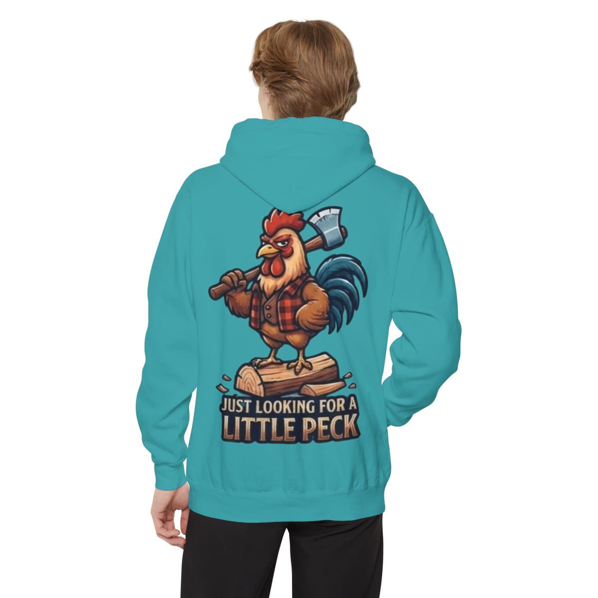 Color: Seafoam | Looking For A Little Peck Garment-Dyed Hoodie