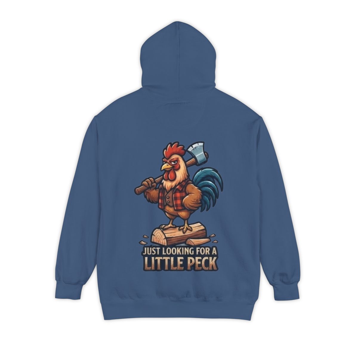 Color: True Navy | Looking For A Little Peck Garment-Dyed Hoodie