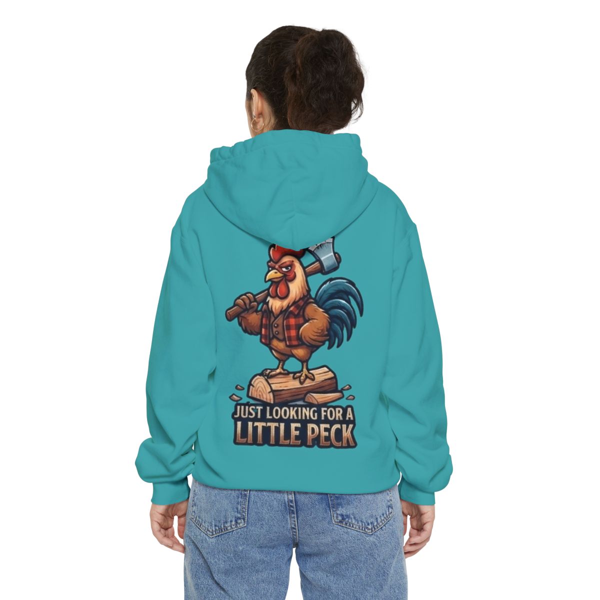 Color: Seafoam | Looking For A Little Peck Garment-Dyed Hoodie