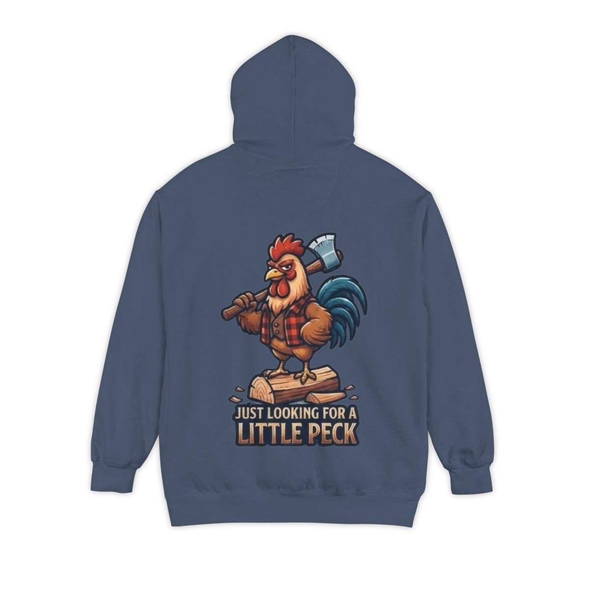 Color: Denim | Looking For A Little Peck Garment-Dyed Hoodie