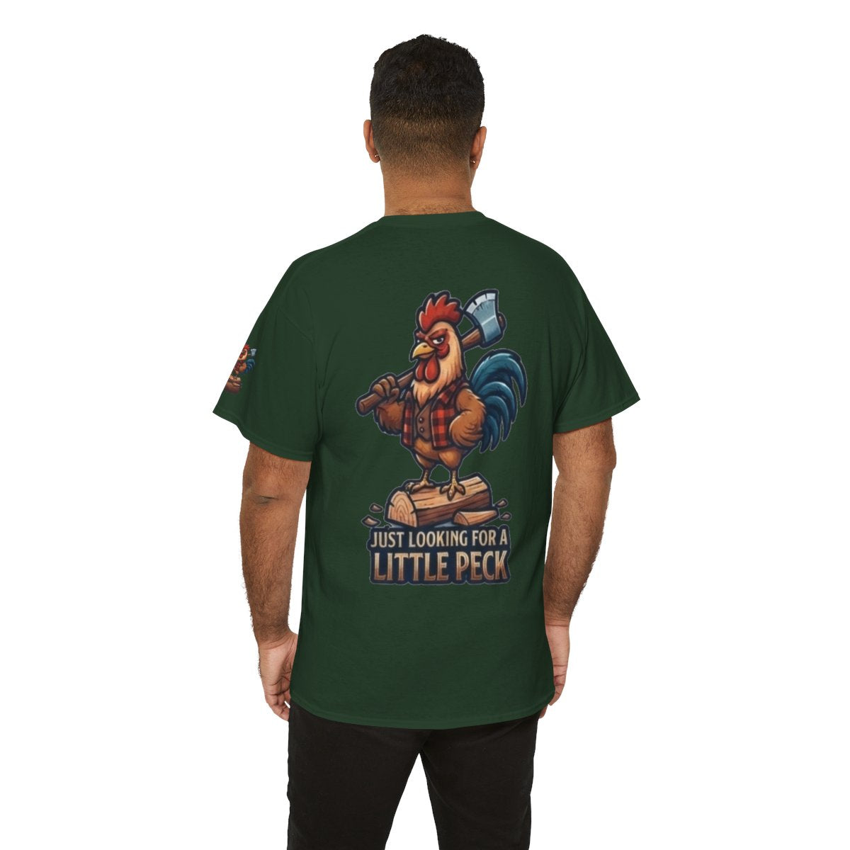 Color: Forest Green | Looking For A Little Peck Premium Graphic Tee