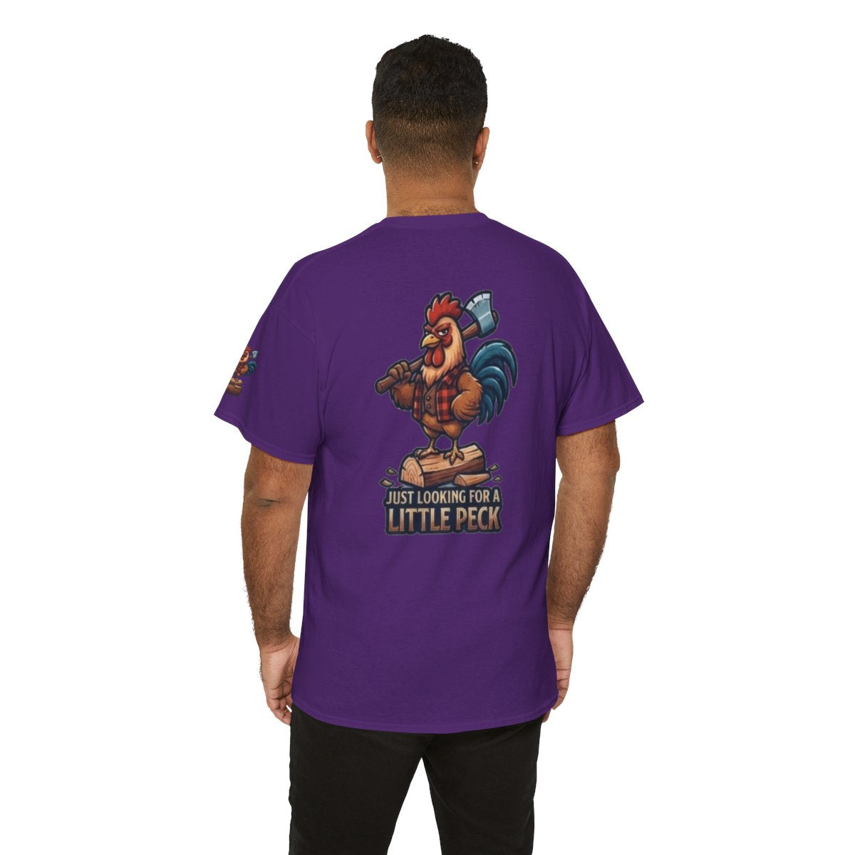 Color: Purple | Looking For A Little Peck Premium Graphic Tee