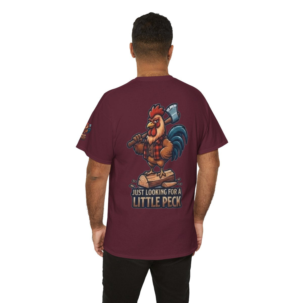 Color: Maroon | Looking For A Little Peck Premium Graphic Tee