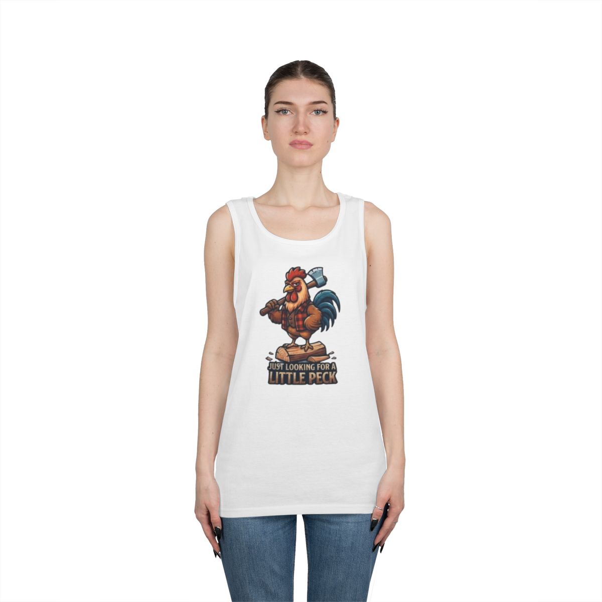 Color: White | Looking For A Little Peck Tank Top