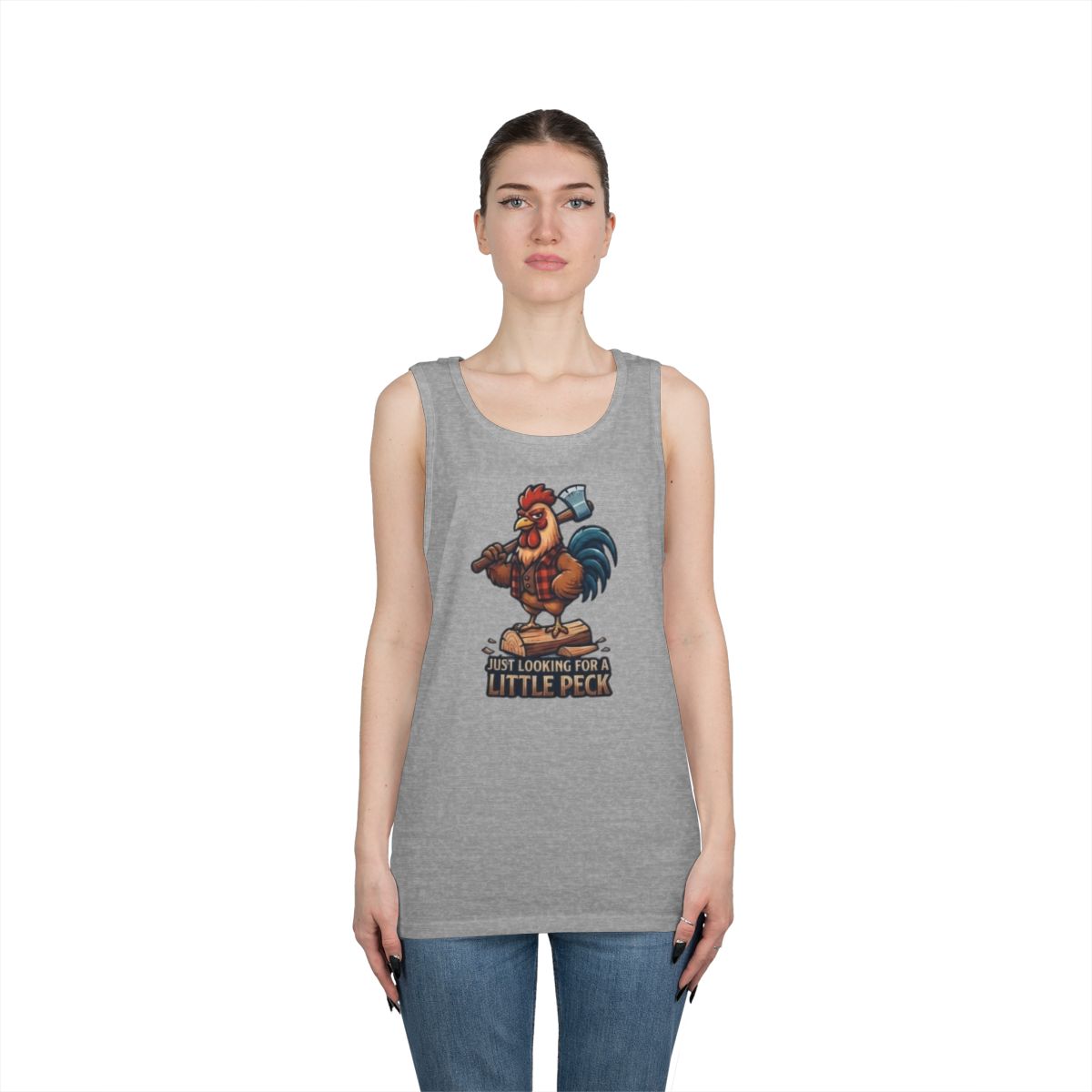 Color: Sport Grey | Looking For A Little Peck Tank Top