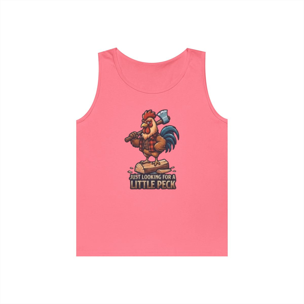 Color: Safety Pink | Looking For A Little Peck Tank Top