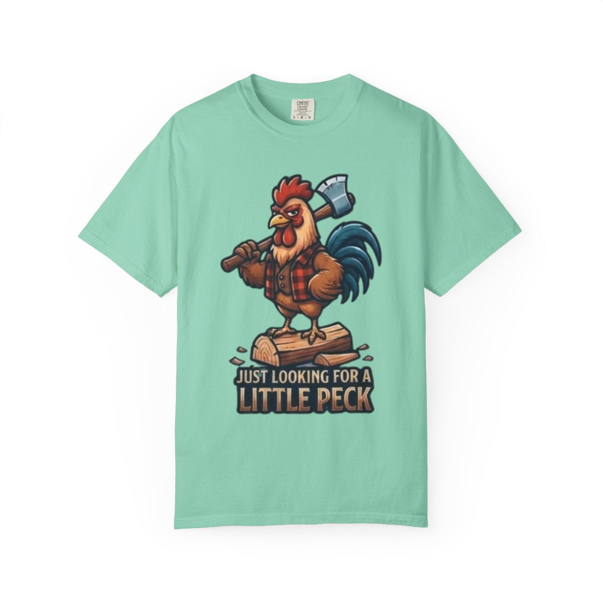 Color: Island Reef | Looking For A Little Peck Unisex Garment-Dyed Tee