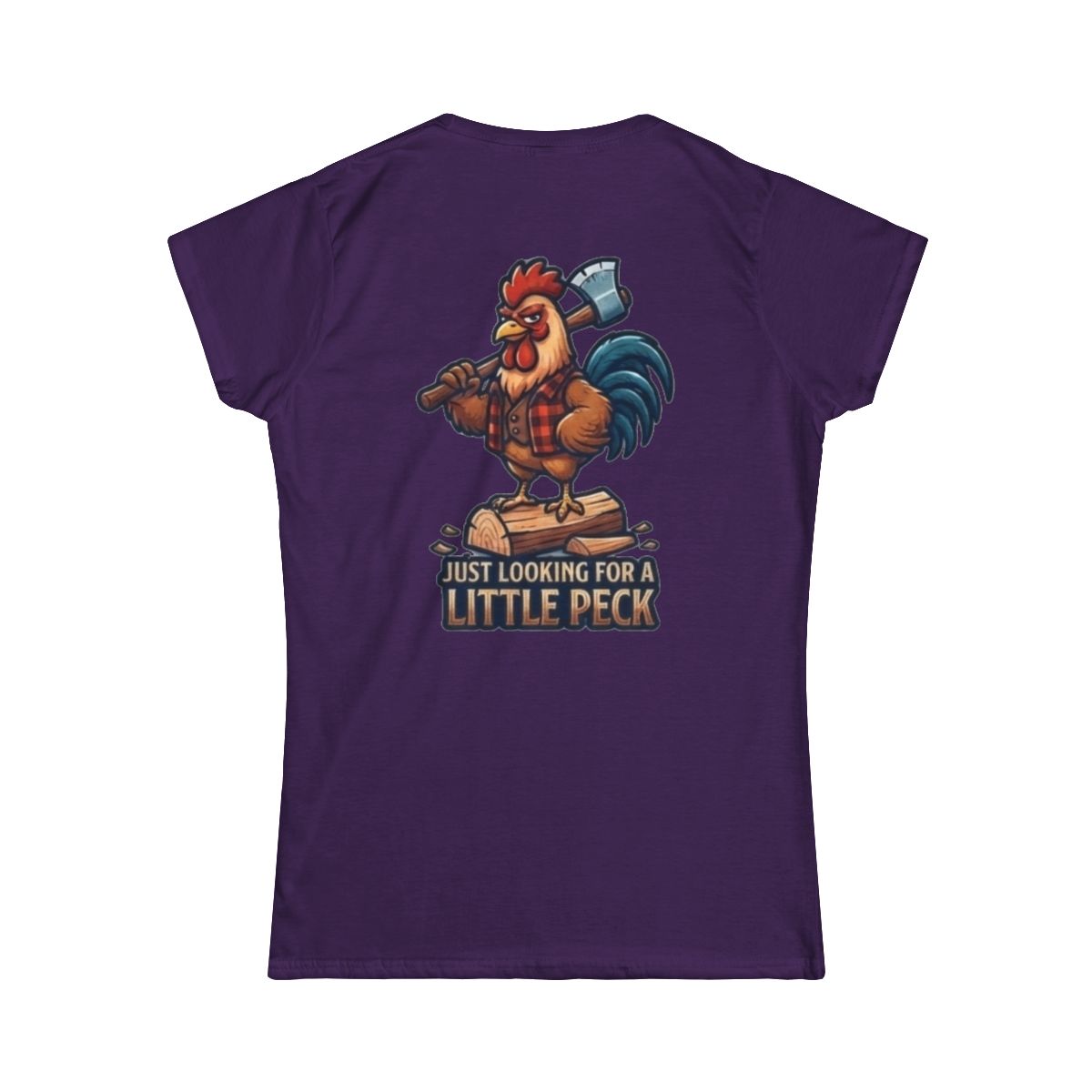 Color: Purple | Looking For A Little Peck Women's Tee