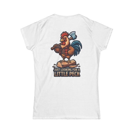 Color: White | Looking For A Little Peck Women's Tee