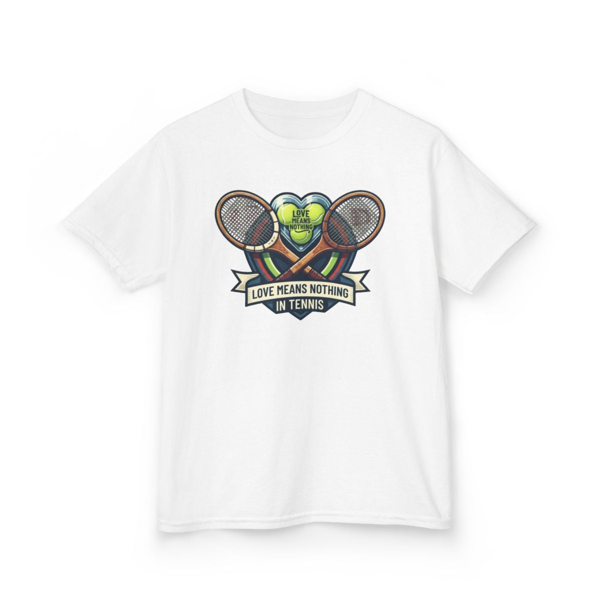 Color: White | Love Means Nothing in Tennis Kids Tee