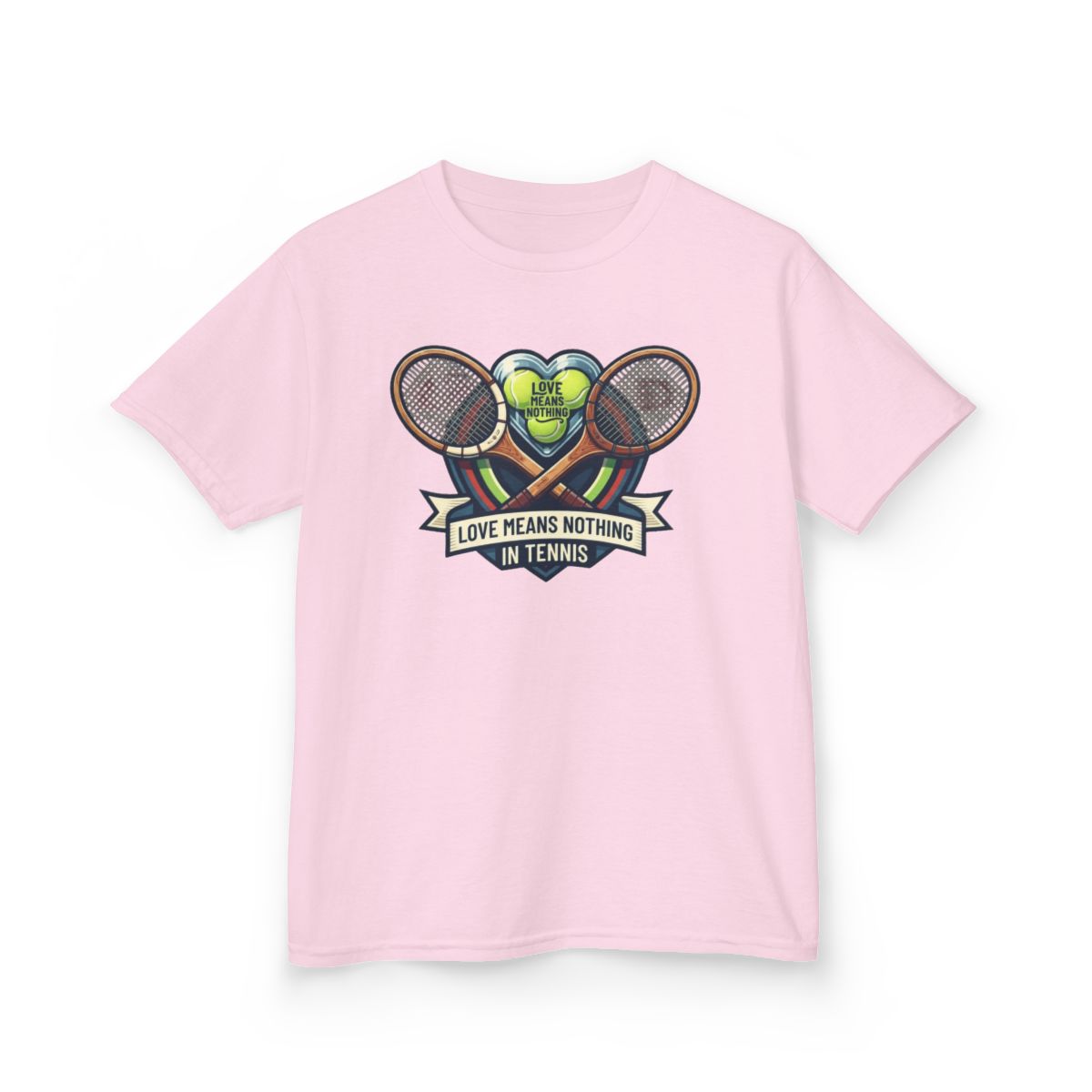 Color: Light Pink | Love Means Nothing in Tennis Kids Tee