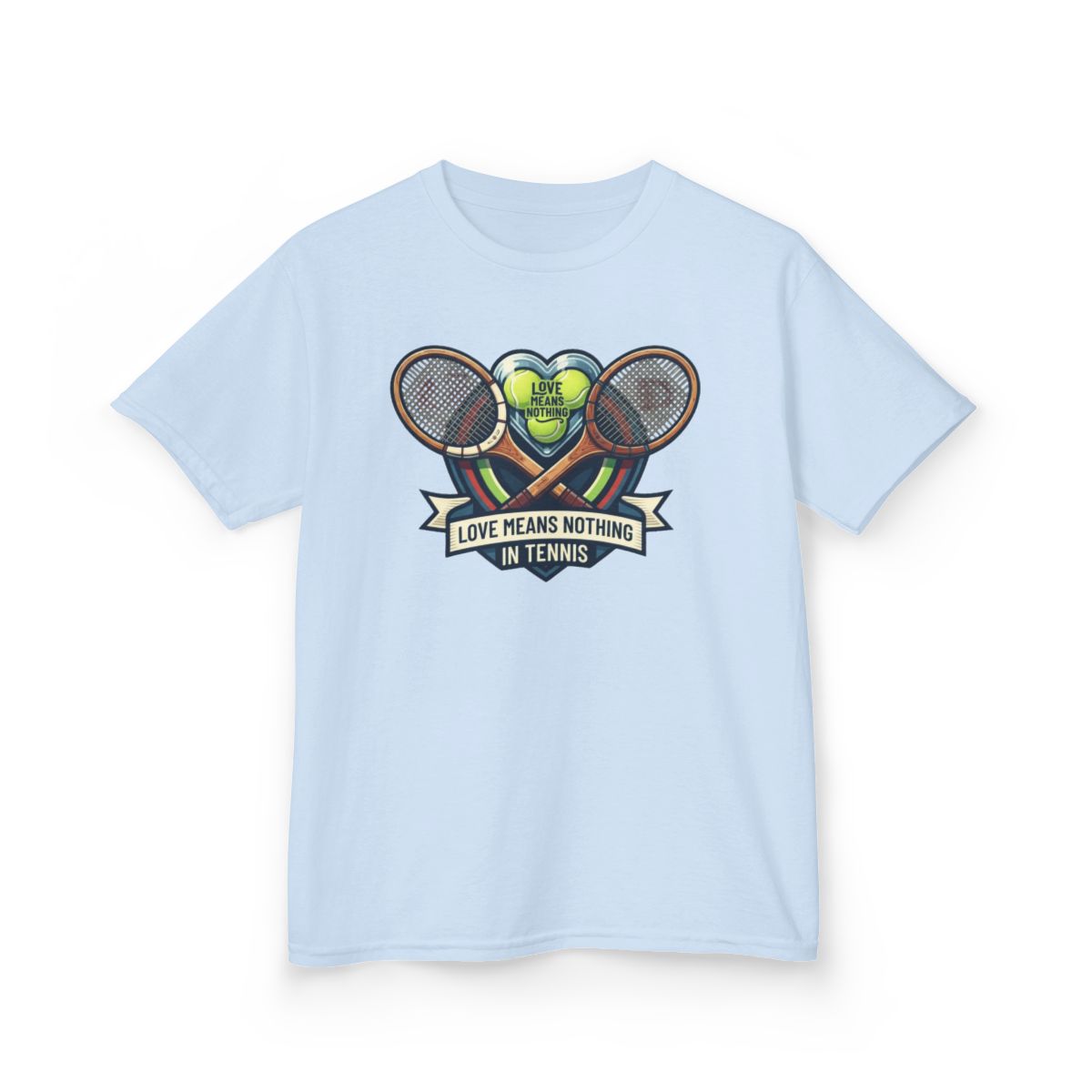 Color: Light Blue | Love Means Nothing in Tennis Kids Tee