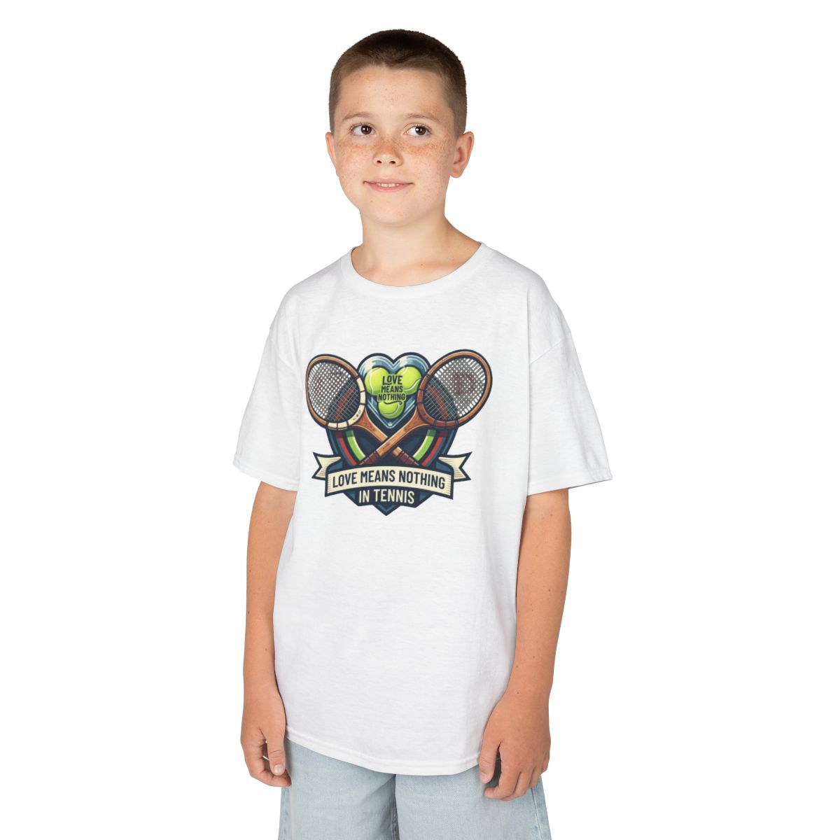 Color: White | Love Means Nothing in Tennis Kids Tee