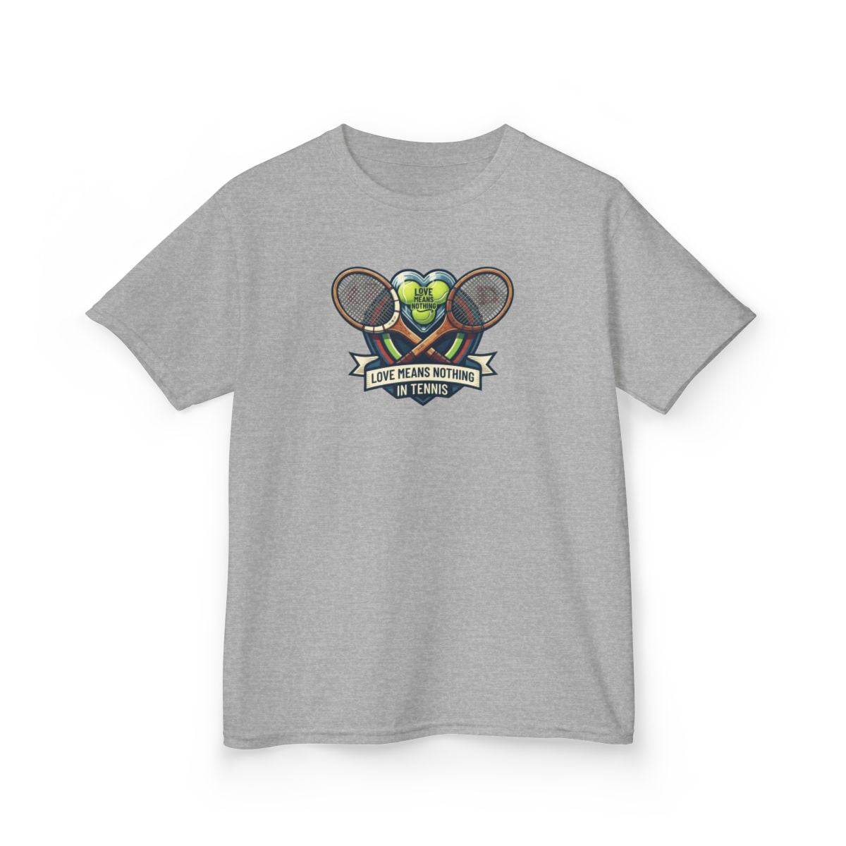 Color: Sport Grey | Love Means Nothing in Tennis Kids Tee
