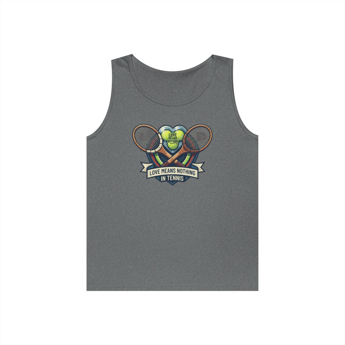Color: Graphite Heather | Love Means Nothing in Tennis Tank Top
