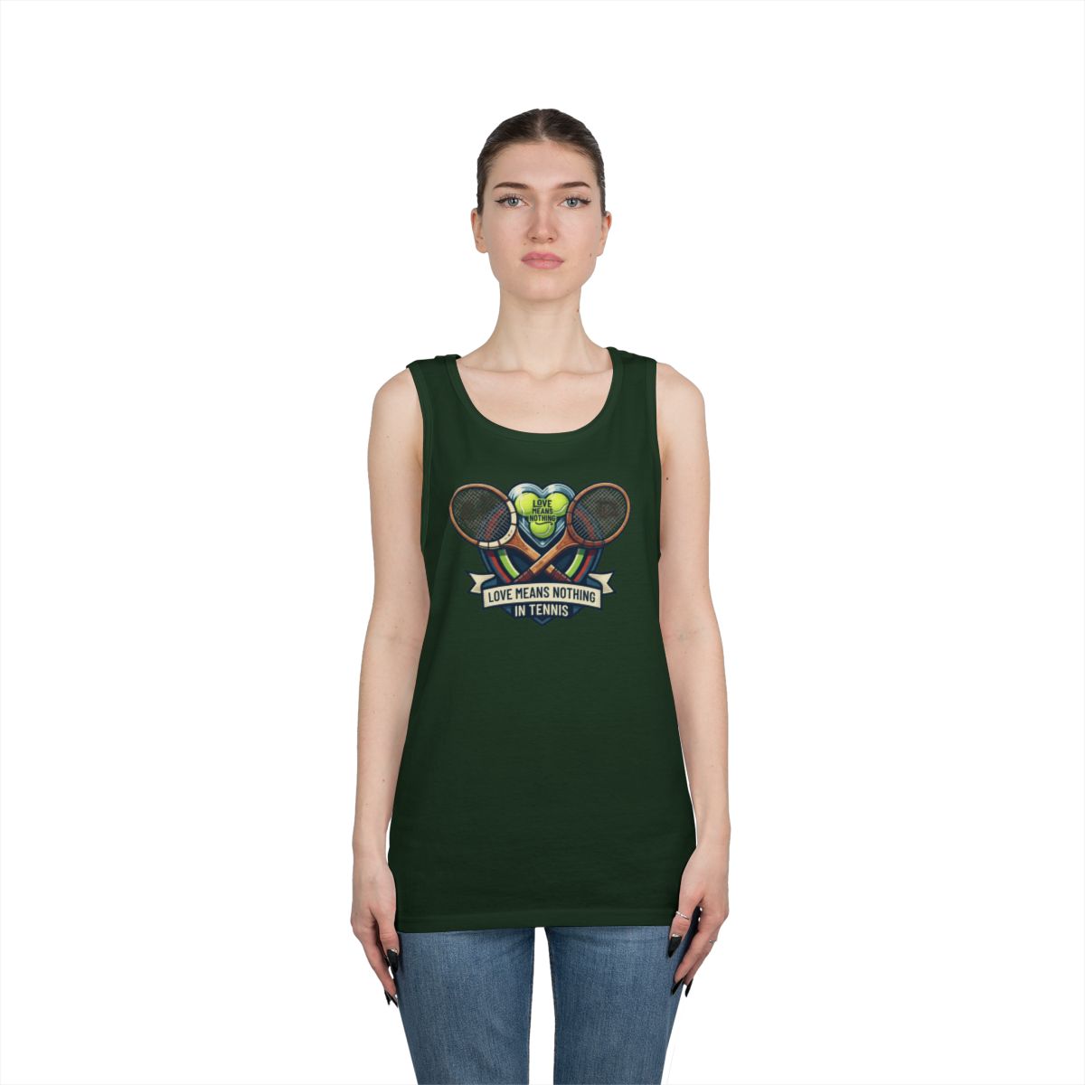 Color: Forest Green | Love Means Nothing in Tennis Tank Top