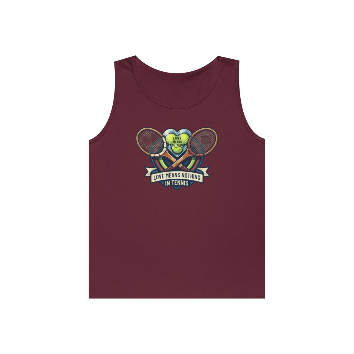 Color: Maroon | Love Means Nothing in Tennis Tank Top