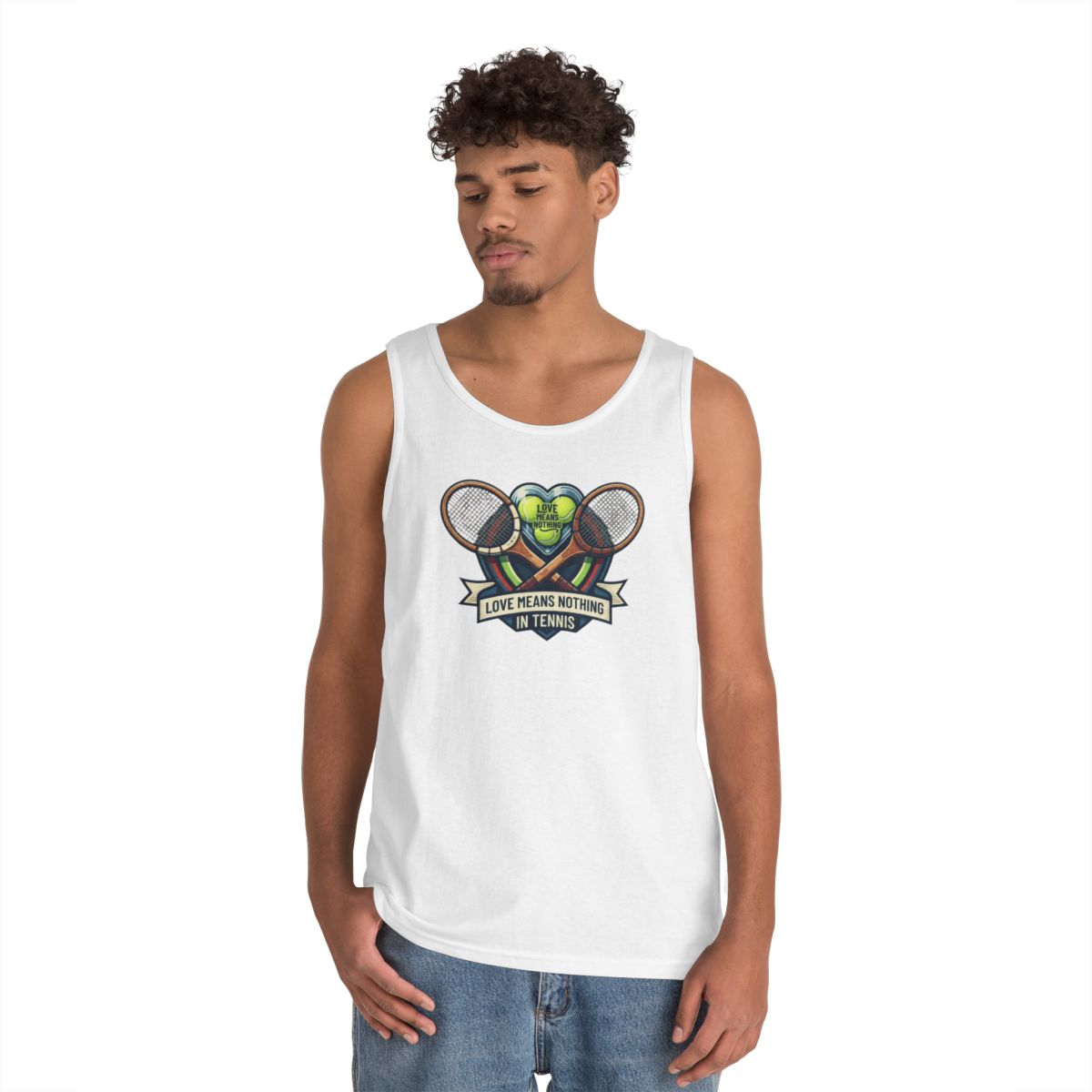 Color: White | Love Means Nothing in Tennis Tank Top