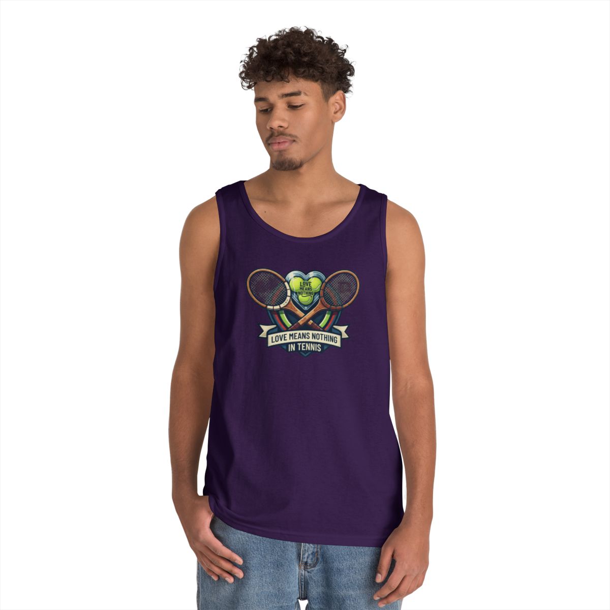 Color: Purple | Love Means Nothing in Tennis Tank Top