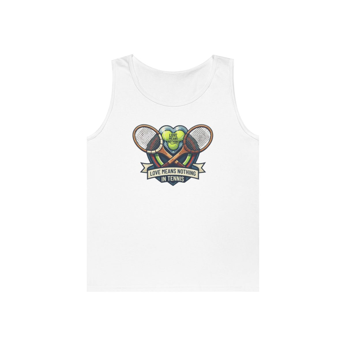 Color: White | Love Means Nothing in Tennis Tank Top