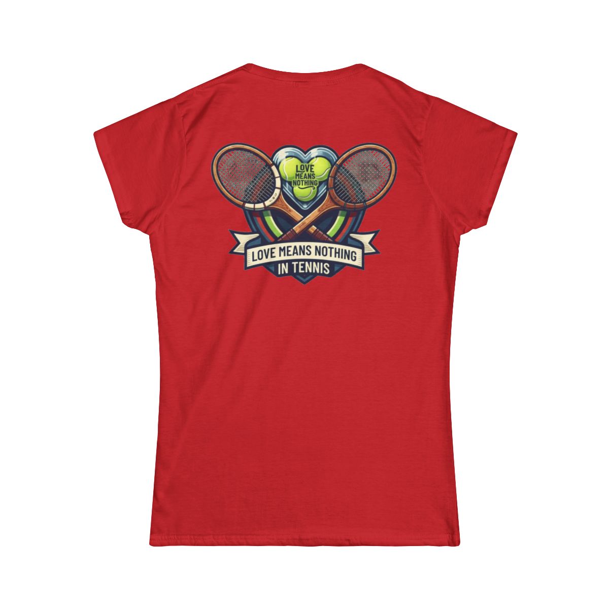 Color: Red | Love Means Nothing in Tennis Women's Tee