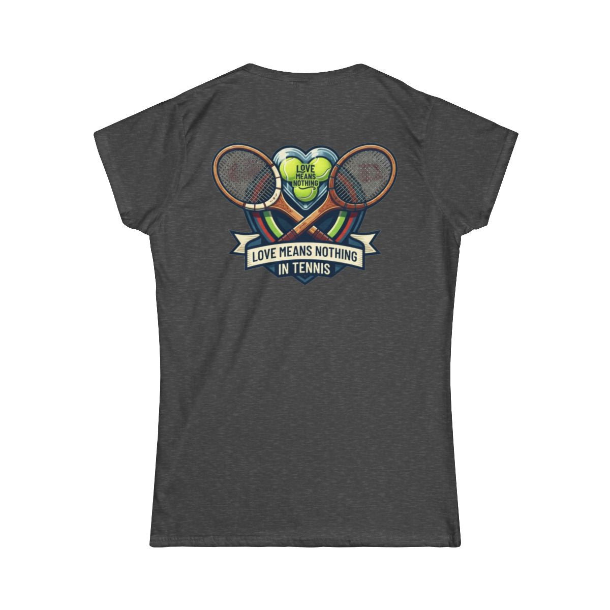 Color: Dark Heather | Love Means Nothing in Tennis Women's Tee