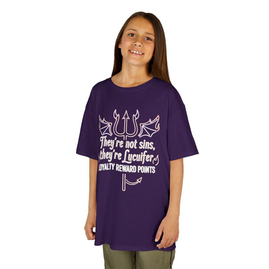 Color: Purple | Lucifer Loyalty Kids Tee