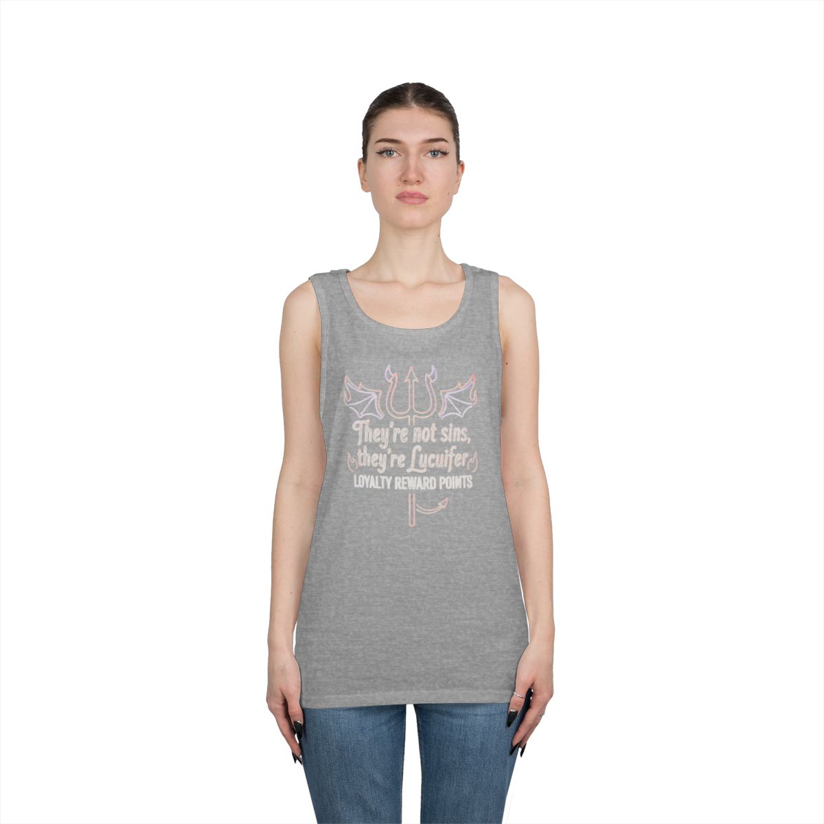 Color: Sport Grey | Lucifer Loyalty Tank Top