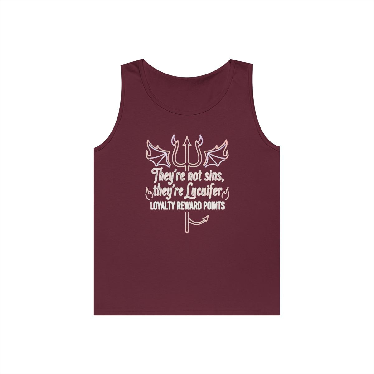 Color: Maroon | Lucifer Loyalty Tank Top