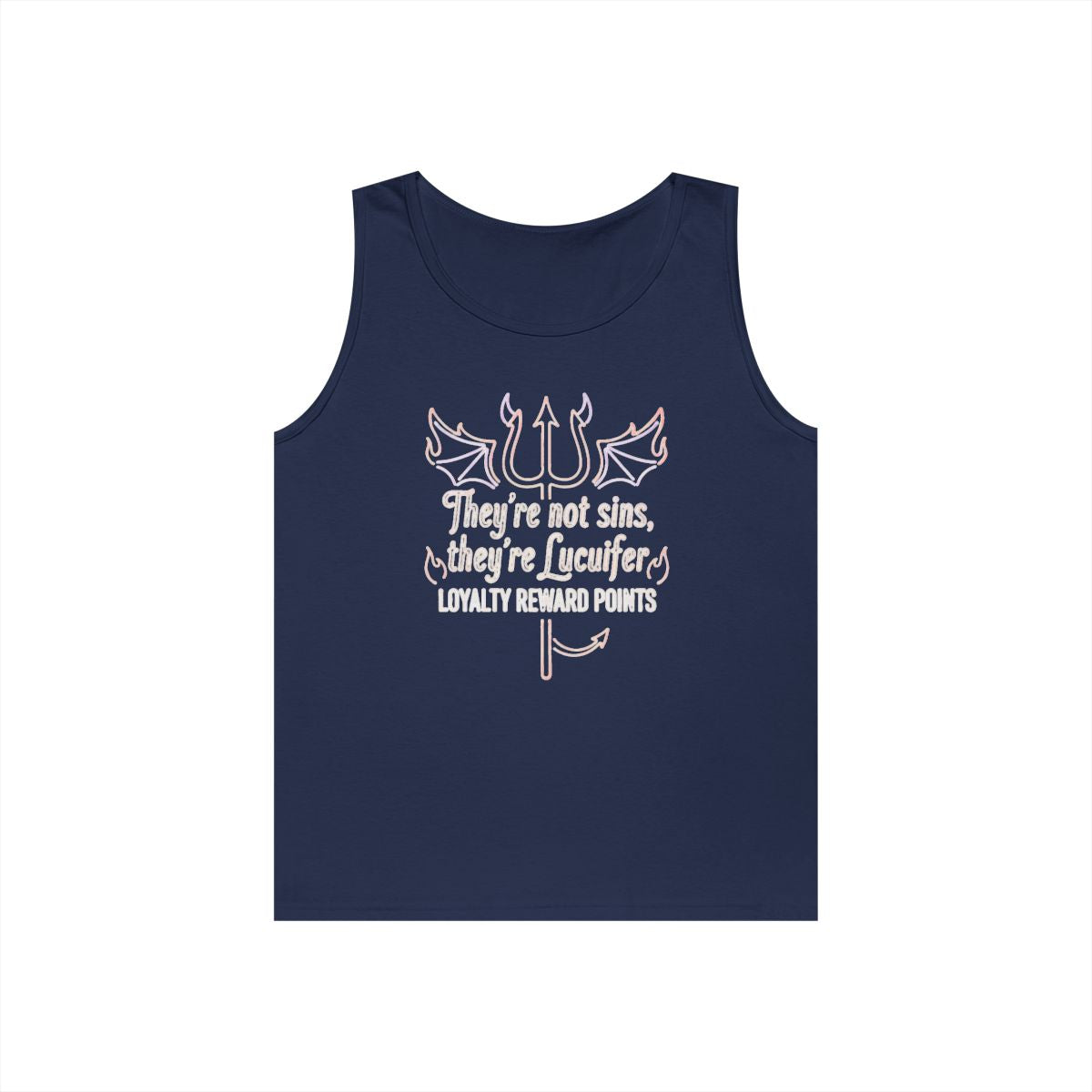 Color: Navy | Lucifer Loyalty Tank Top