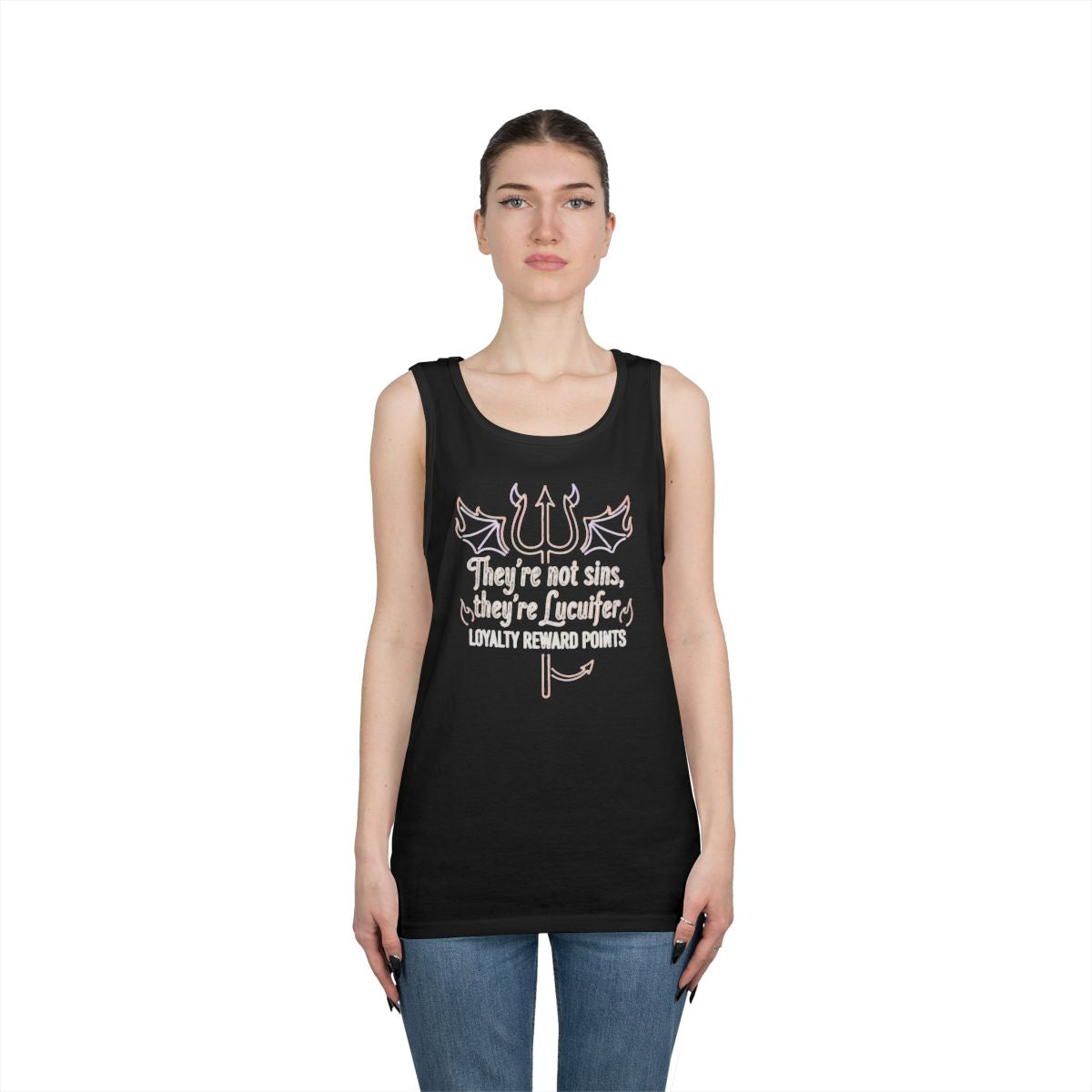 Color: Black | Lucifer Loyalty Tank Top