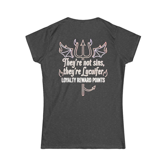 Color: Dark Heather | Lucifer Loyalty Women's Tee