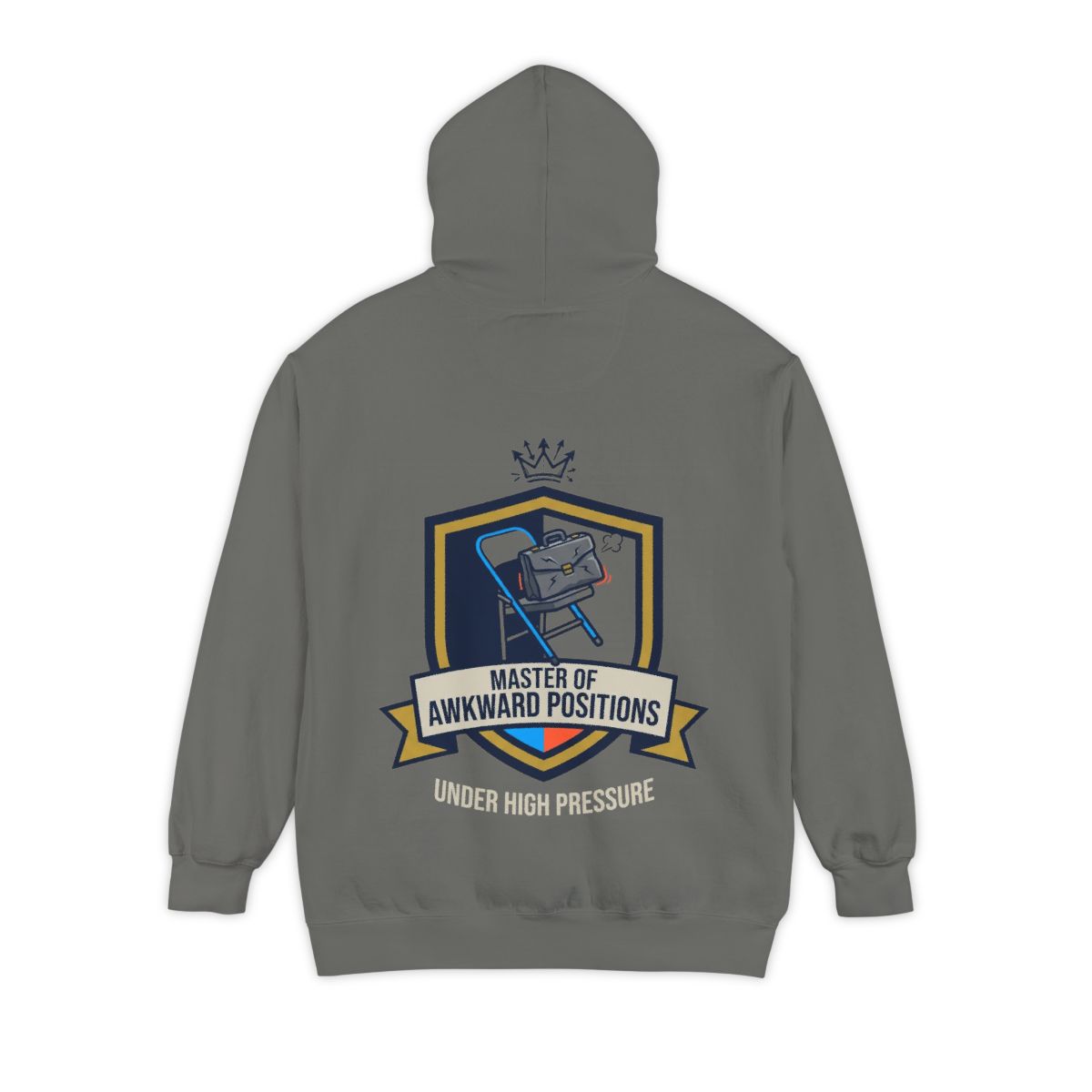 Color: Grey | Master of Awkward Positions Garment-Dyed Hoodie