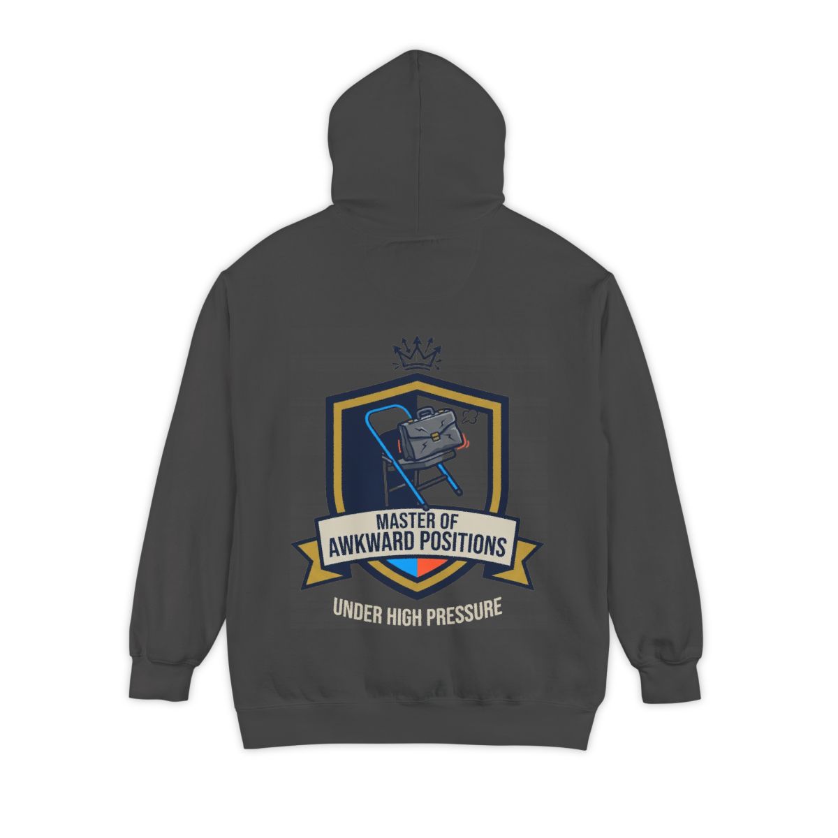 Color: Pepper | Master of Awkward Positions Garment-Dyed Hoodie