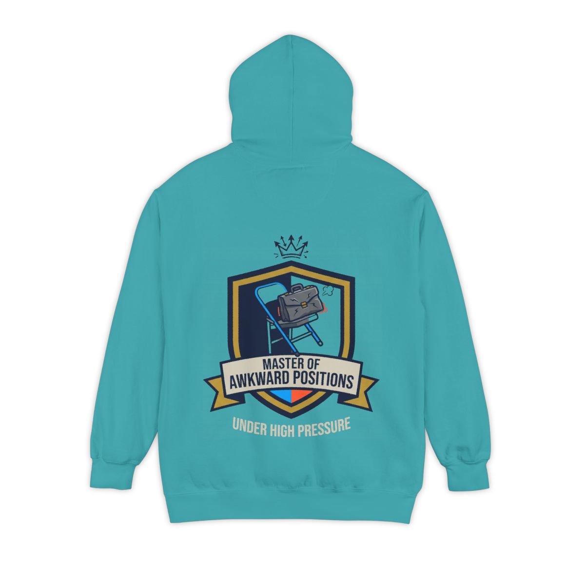Color: Seafoam | Master of Awkward Positions Garment-Dyed Hoodie