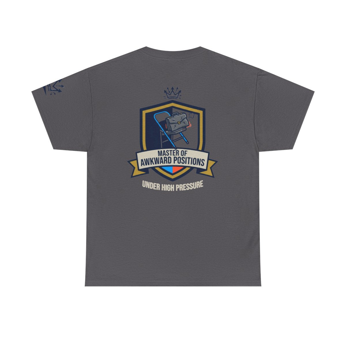 Color: Charcoal | Master of Awkward Positions Premium Graphic Tee