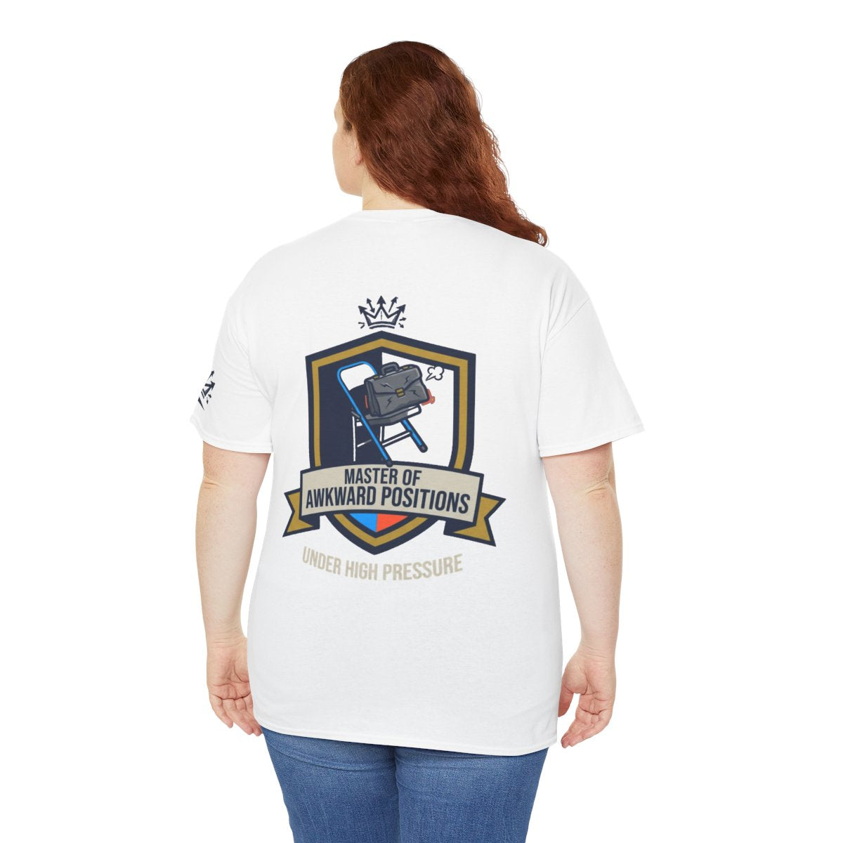Color: White | Master of Awkward Positions Premium Graphic Tee