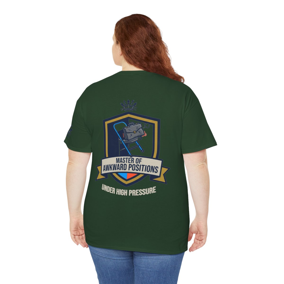 Color: Forest Green | Master of Awkward Positions Premium Graphic Tee