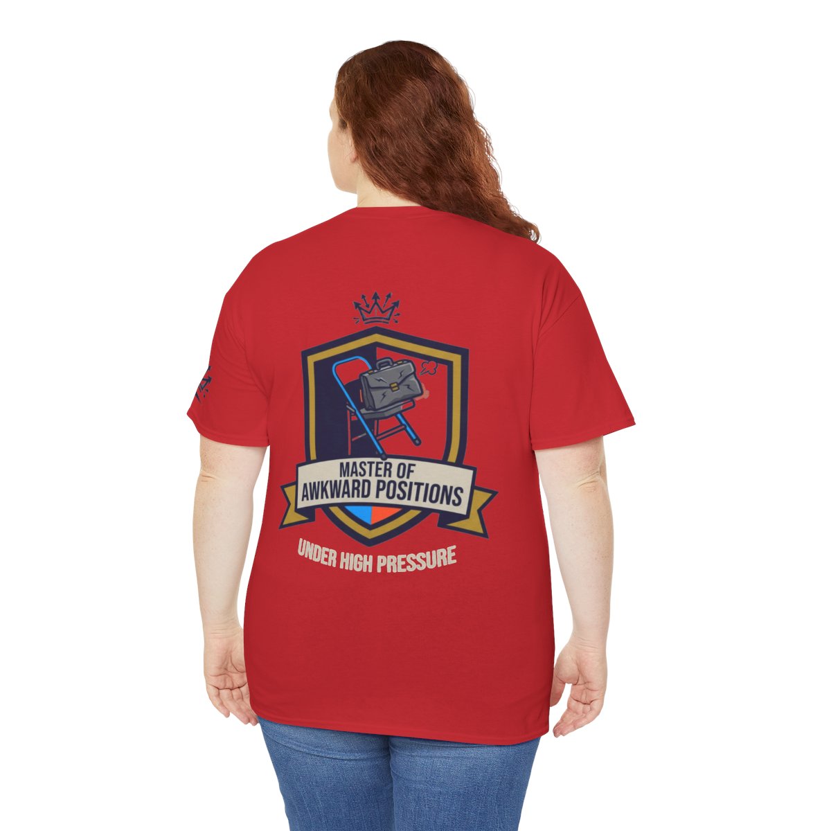 Color: Red | Master of Awkward Positions Premium Graphic Tee
