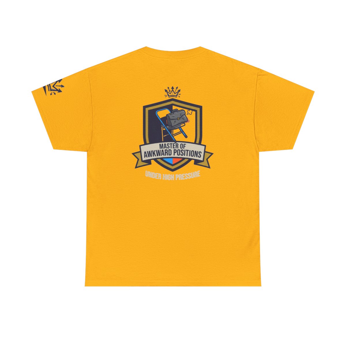 Color: Gold | Master of Awkward Positions Premium Graphic Tee