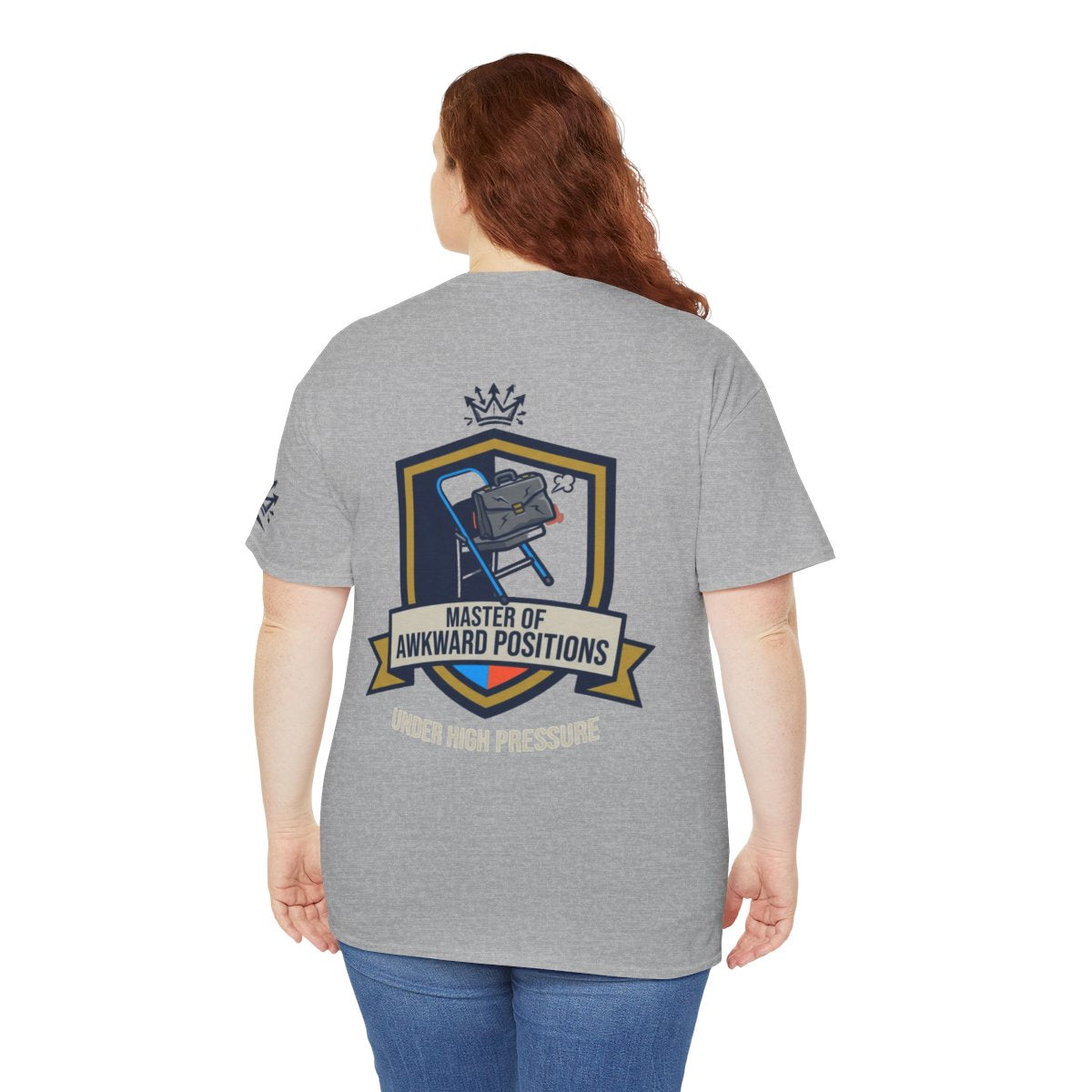 Color: Sport Grey | Master of Awkward Positions Premium Graphic Tee