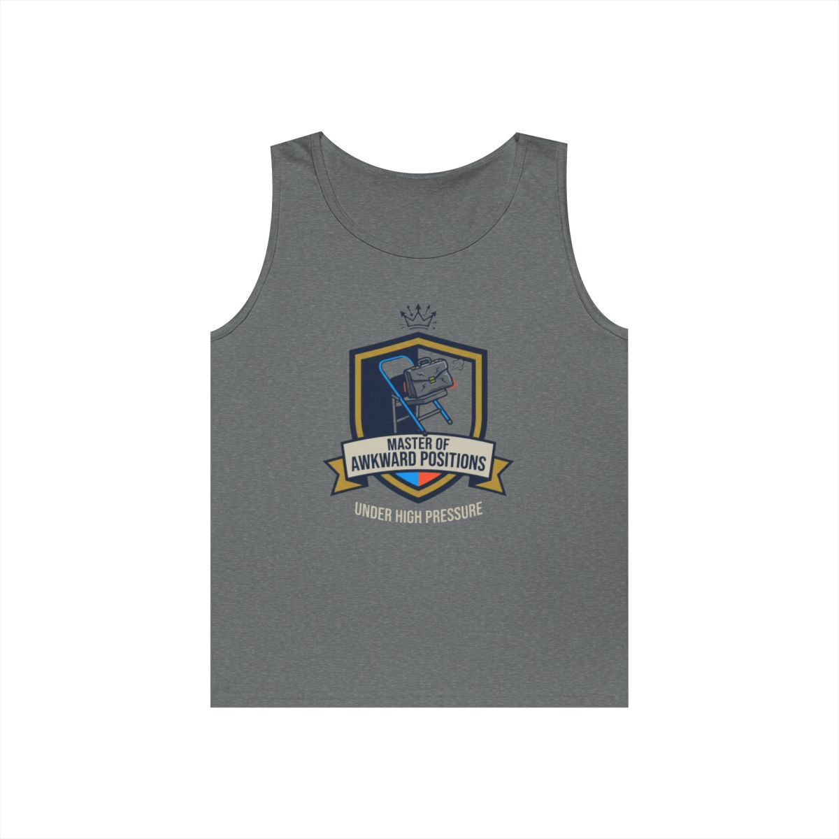 Color: Graphite Heather | Master of Awkward Positions Tank Top
