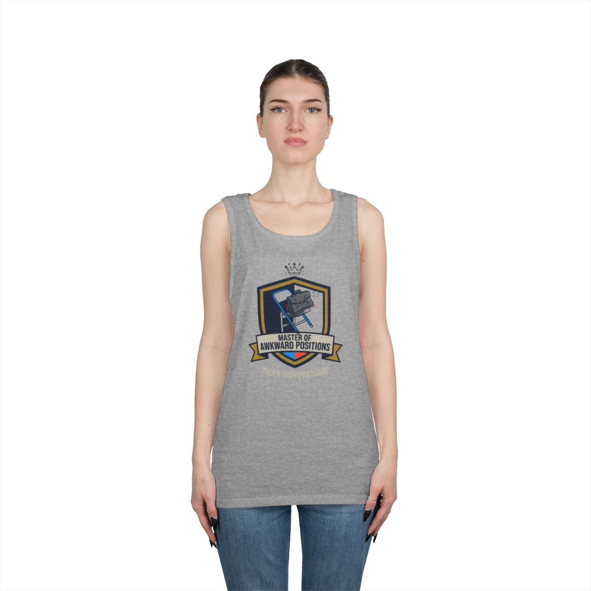 Color: Sport Grey | Master of Awkward Positions Tank Top