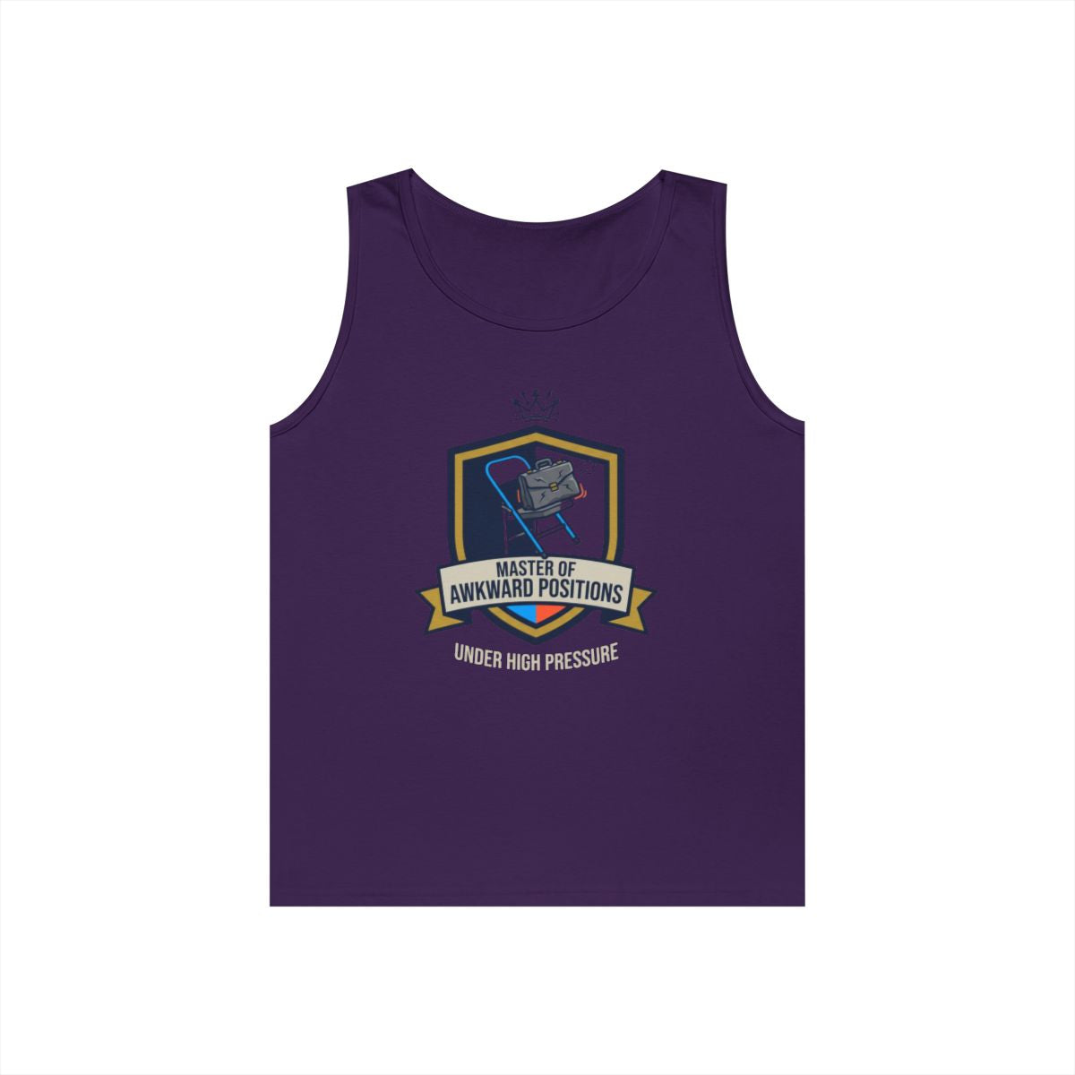 Color: Purple | Master of Awkward Positions Tank Top