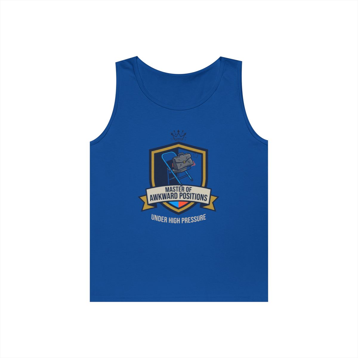Color: Royal | Master of Awkward Positions Tank Top