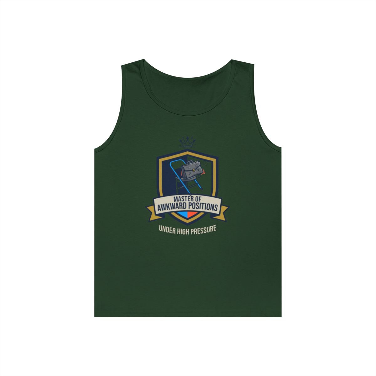 Color: Forest Green | Master of Awkward Positions Tank Top
